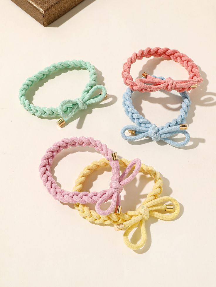 5pcs laço de cabelo decoração arco